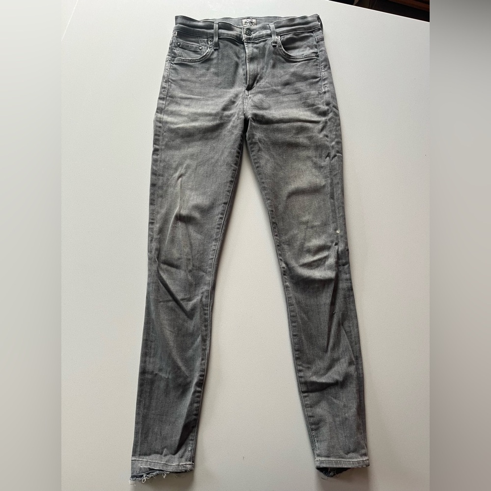 Citizens of Humanity Rocket High Rise Skinny Jean Size 27, distress intentional